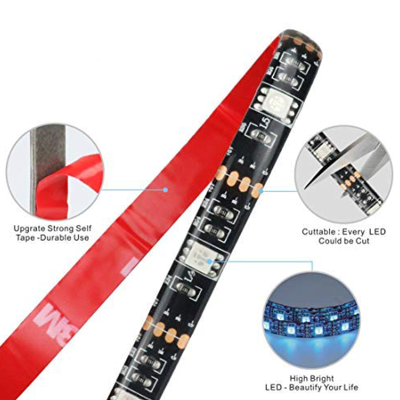 Striscia LED USB DC 5V 1M 2M 3M 5M RGB lampada flessibile retroilluminazione nastro flessibile Decor schermo TV illuminazione di sfondo