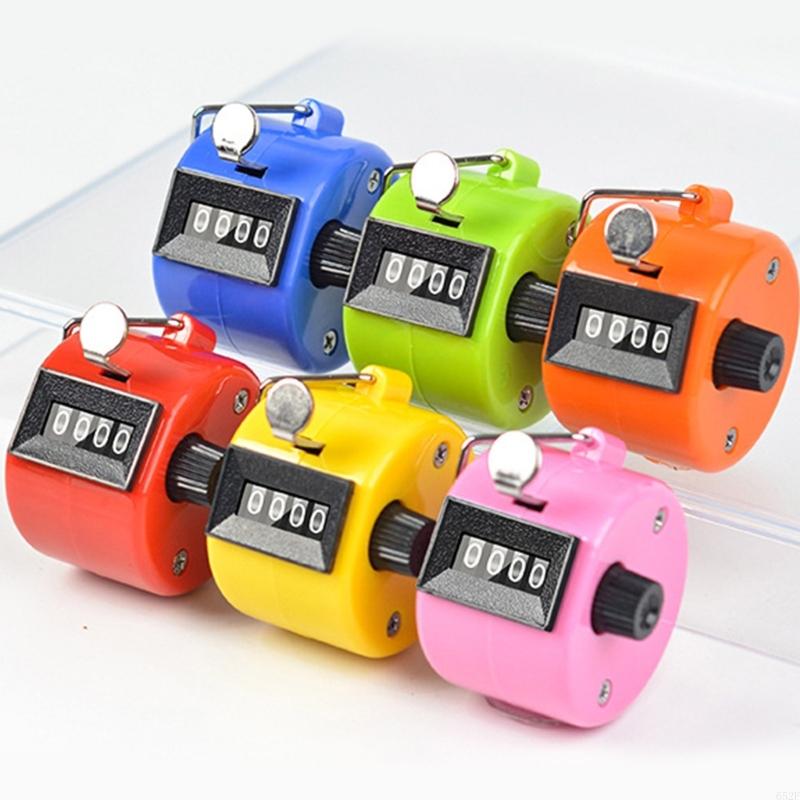 652F 4 Digit Number Count Clickers Hand Mechanical Counters Clickers Handheld Tally Counter for Coaching Portable Counter