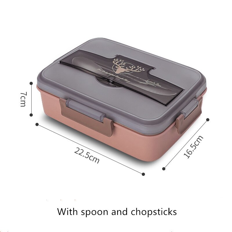 1100ml Portable Lunch Box Microwave Oven Bento Box Healthy Plastic Food Storage Container Lunchbox BPA Free: Red B
