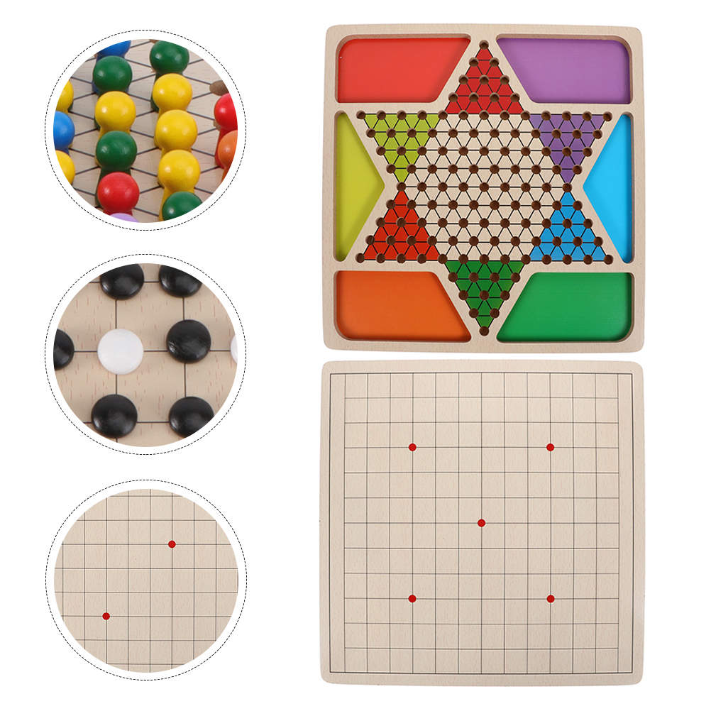 1 Set Game Playing Supply Gobang Checkers Tabletop Vicedeal 