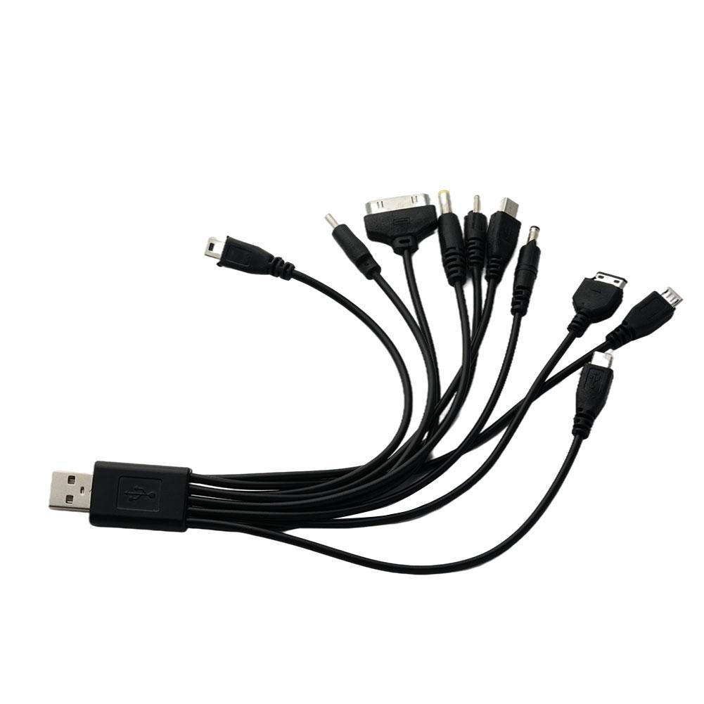 10 In 1 Universele Draagbare Lichtgewicht Multi Functies Opladen Lading Met Merken Telefoons Usb-kabel Meest Compatibel J8V1