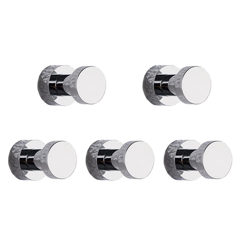 Wieszaki mosiężne wieszak na ubrania ze stali nierdzewnej gospodarstwa domowego półeczki na drobiazgi wieszak na klucze wieszak na płaszcz ręcznik łazienkowy Organizer: 5szt chrom