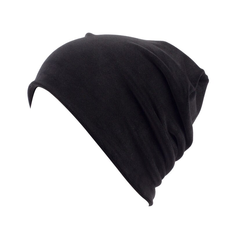 Bonnet en velours pour femme, décontracté Polyester, Skullies, Skullies, Bonnet, hiver, velours uni, cagoule, Sapka: Black