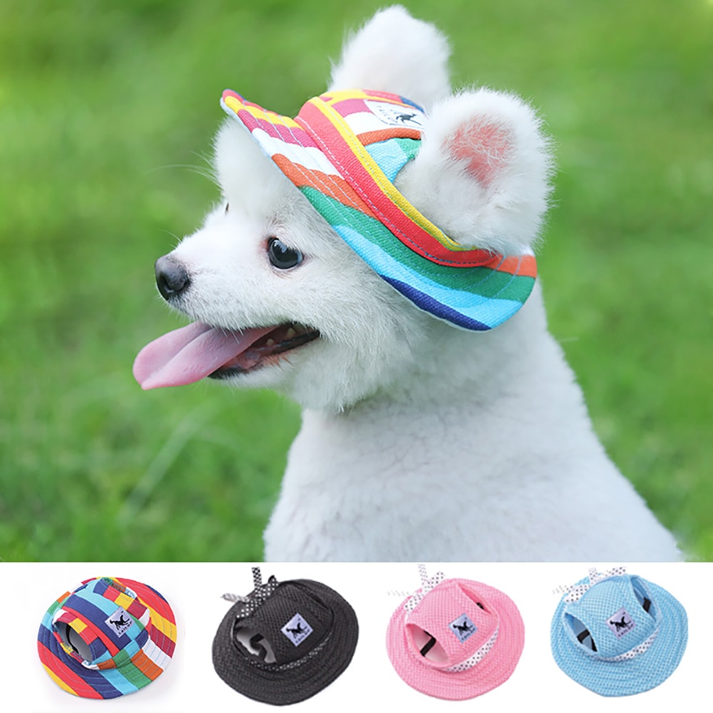 Hond Cap Tailup Zomer Doek Mesh Ademend Huisdier Zonnehoed Canvas Voor Kleine Hond Huisdier Producten