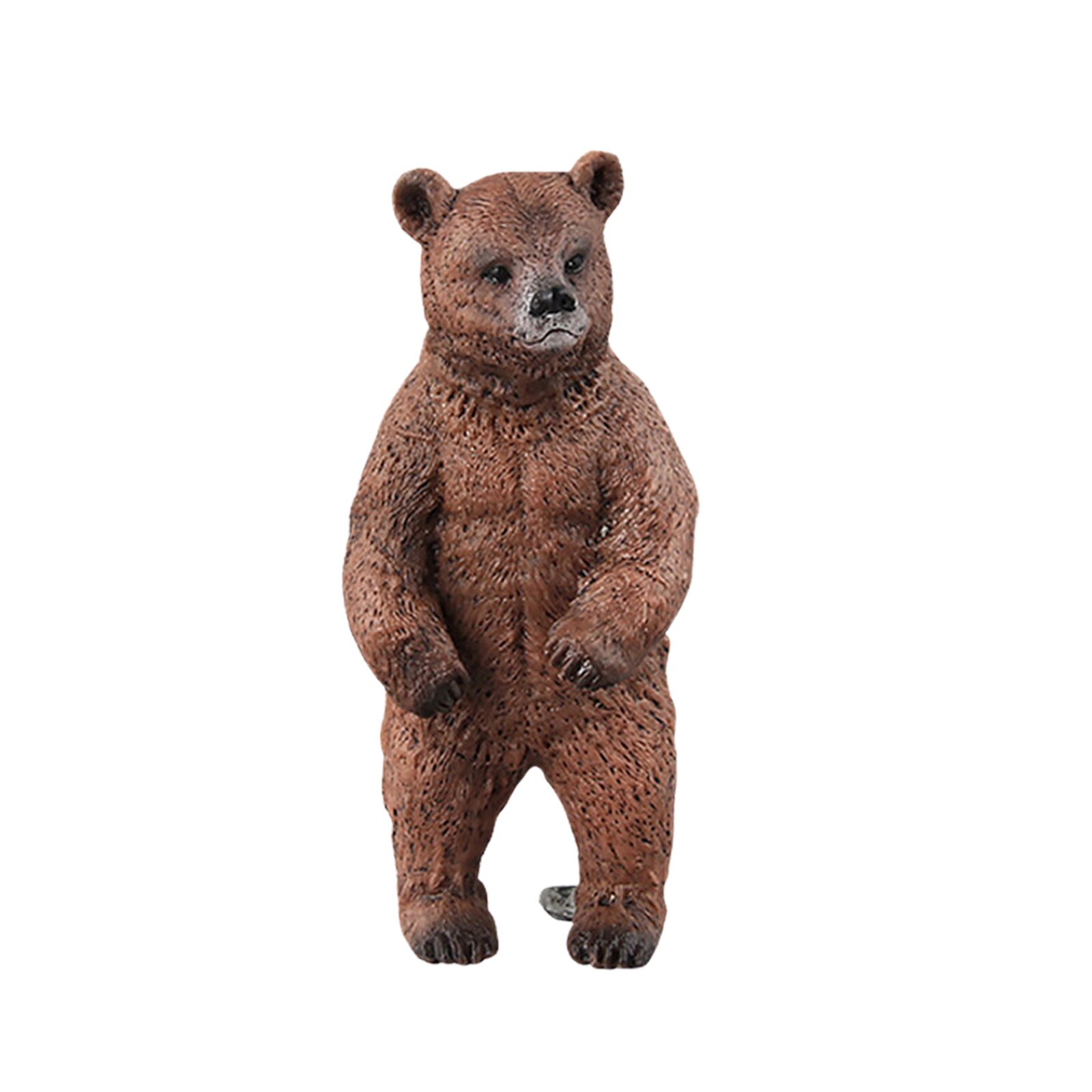 Realistic Woodland Grizzly Bear Toys Figurines Forest Animal Brown Bear Family Figures Home Decor Collection Cake Toppers: D
