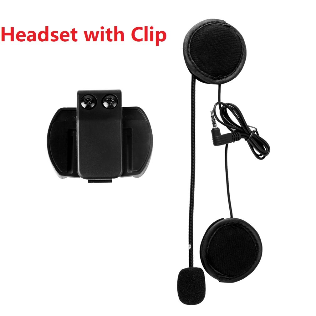 Micro haut-parleur casque V4/V6 Interphone casque universel casque Interphone pince pour moto Bluetooth dispositif: Headset with Clip