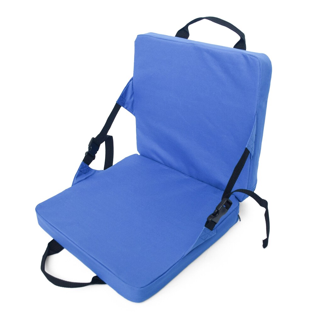 Con respaldo, silla plegable portátil, a prueba de humedad, para exteriores, antideslizante, cojín de playa, hogar, Camping, Picnic, pesca, estadio, asiento Blanqueador