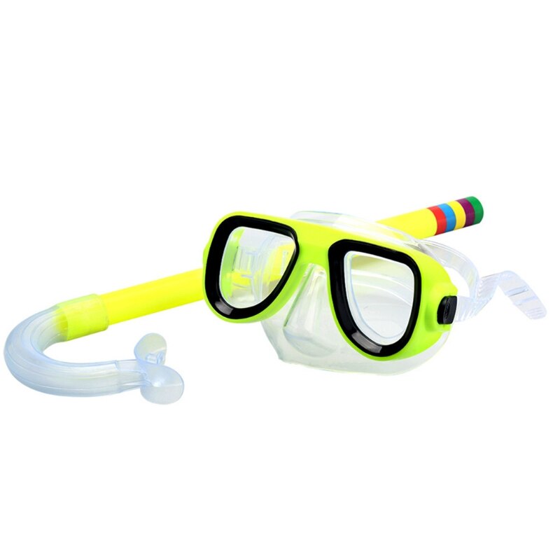 Kit de snorkel para crianças, máscara de mergulho com snorkel e óculos de natação, equipamento com tubo de seco para mergulho não tóxico
