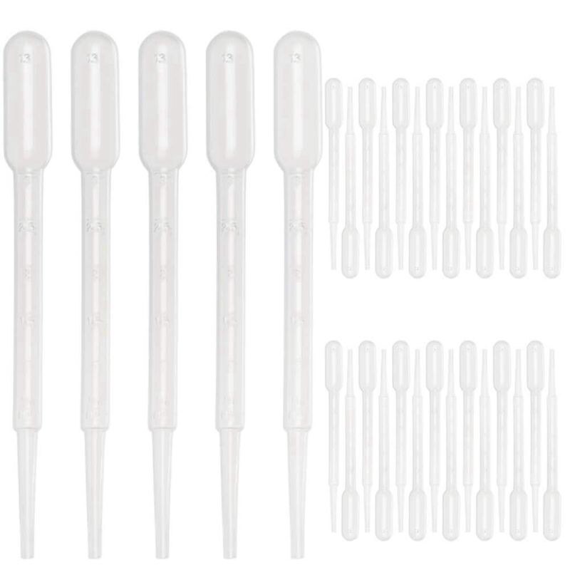 200 Stuks 3Ml En 0.2Ml Pipetten Plastic Overdracht Eye Droppers Voor Essentiële Oliën