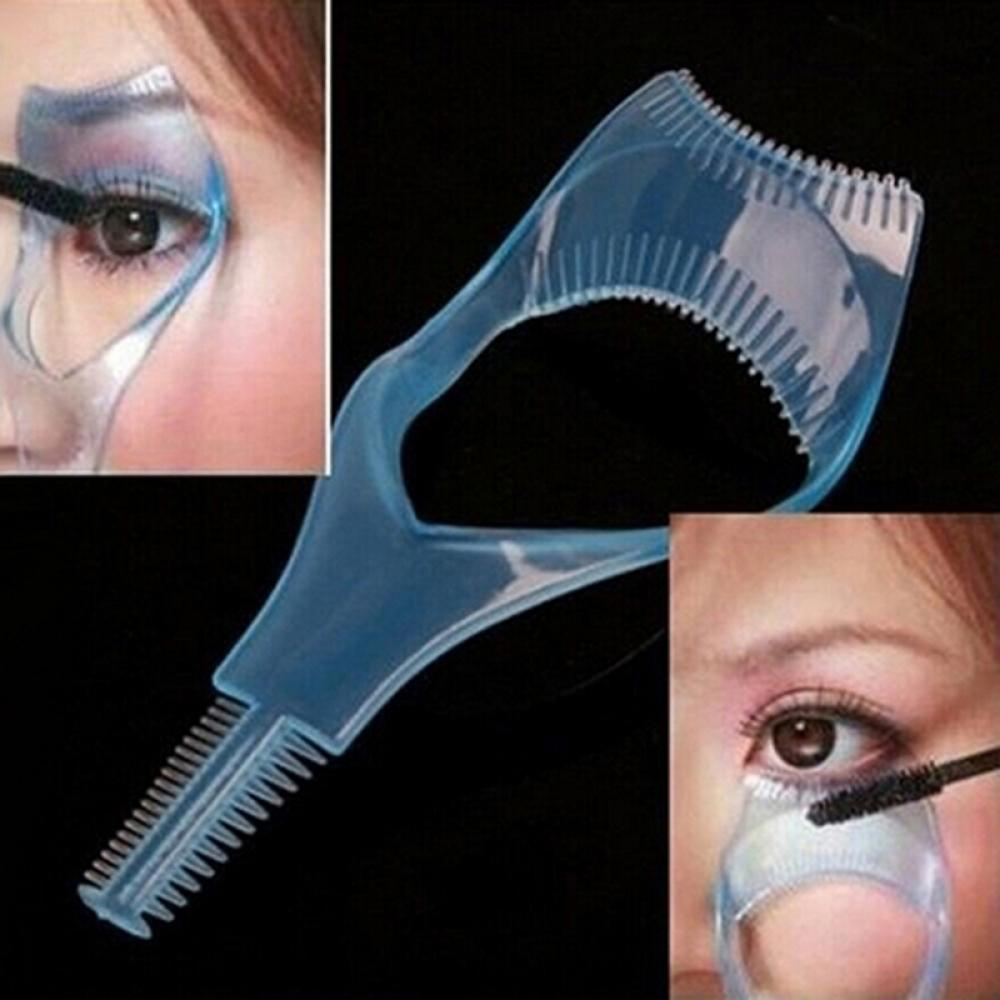 3 in 1 Wimper Gereedschappen Up Mascara Shield Guard Curler Applicator Kam Guide Card Make-Up Tool Beauty Cosmetische Tool