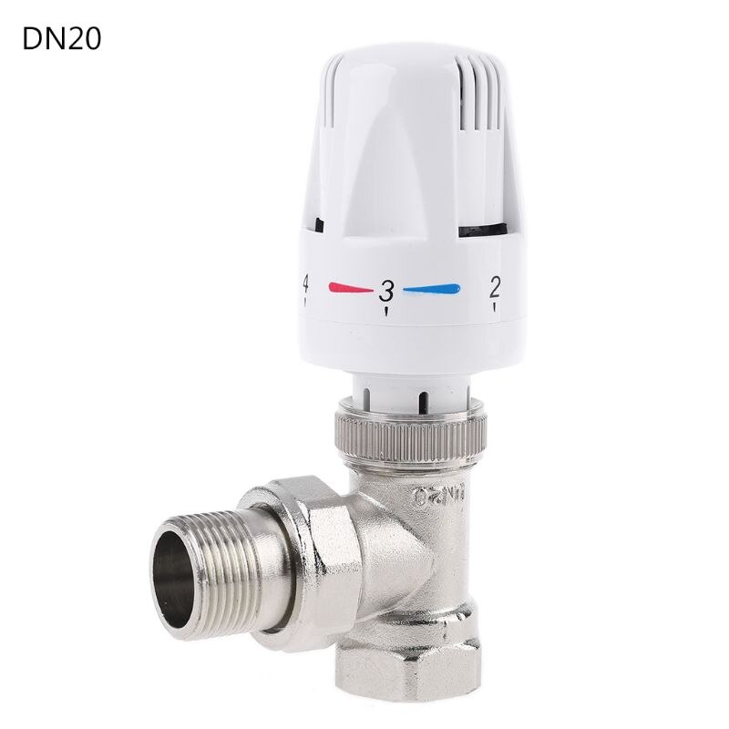 Automatic Thermostatic Radiator Valve Thermostat Temperature Control Valve Angle Floor Heating Special Valve Copper DN15 DN20: 20