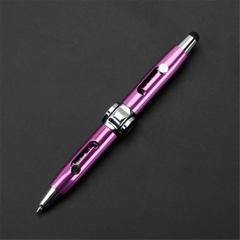 Fidget Pen Fidget Spinner Toy EDC Anti Stress Relief Metal Shell For Stundent Kids Adult: Purple