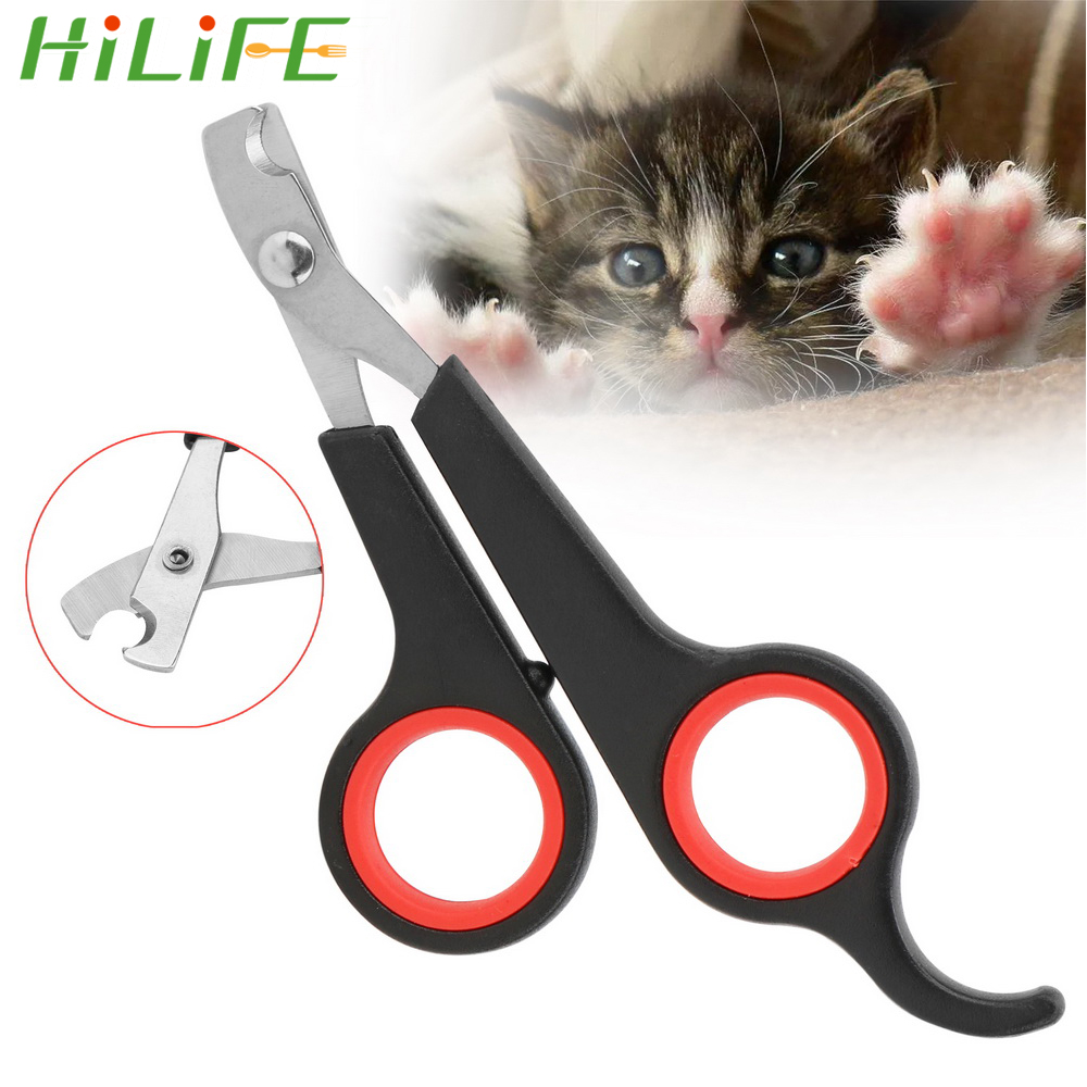 HILIFE Pet Toe Care Puppy Nail Clipper Trimmer Cutter Stainless Steel Dogs Cats Claw Nail Scissors Cat Dog Grooming