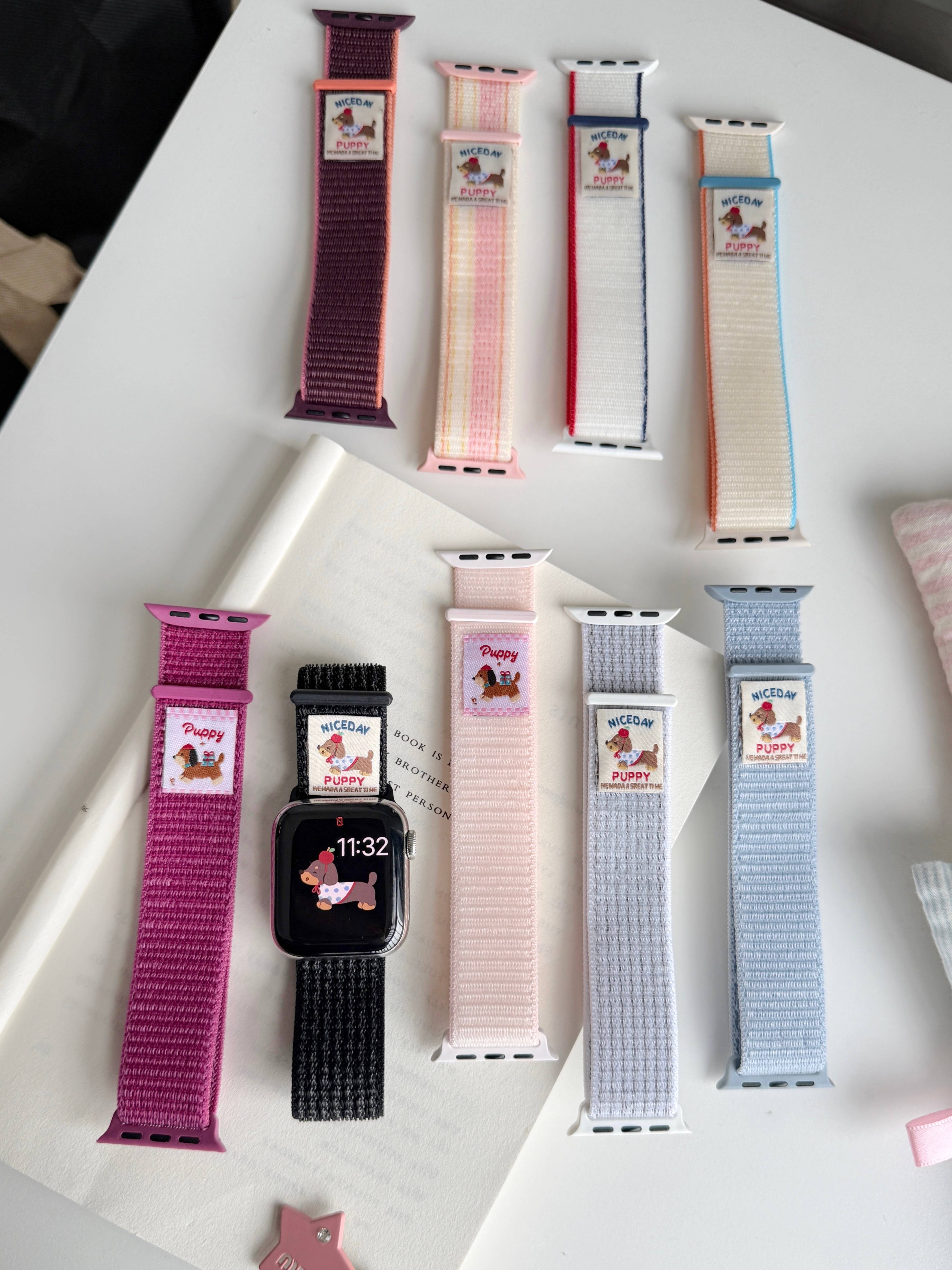 Nylonrem til apple watch-rem iwatch serie 10 9 8 7 6 5 4 se ultra 2 49mm/46/45/44/42/40/38mm armbånd armbånd urrem