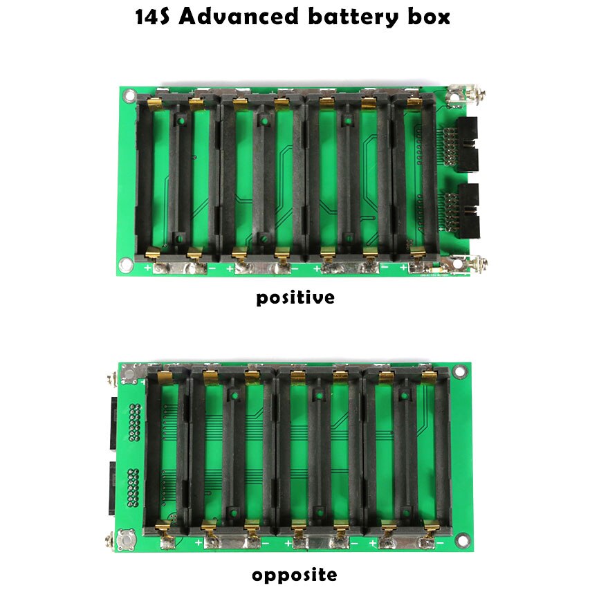 14S 13 S 48V Power Muur Batterij 13 14 Cellen Batterij Doos Li-Ion Lithium 18650 Lipo Bms pcb 20A 45A Bescherming Boord: 14S  Advanced Box