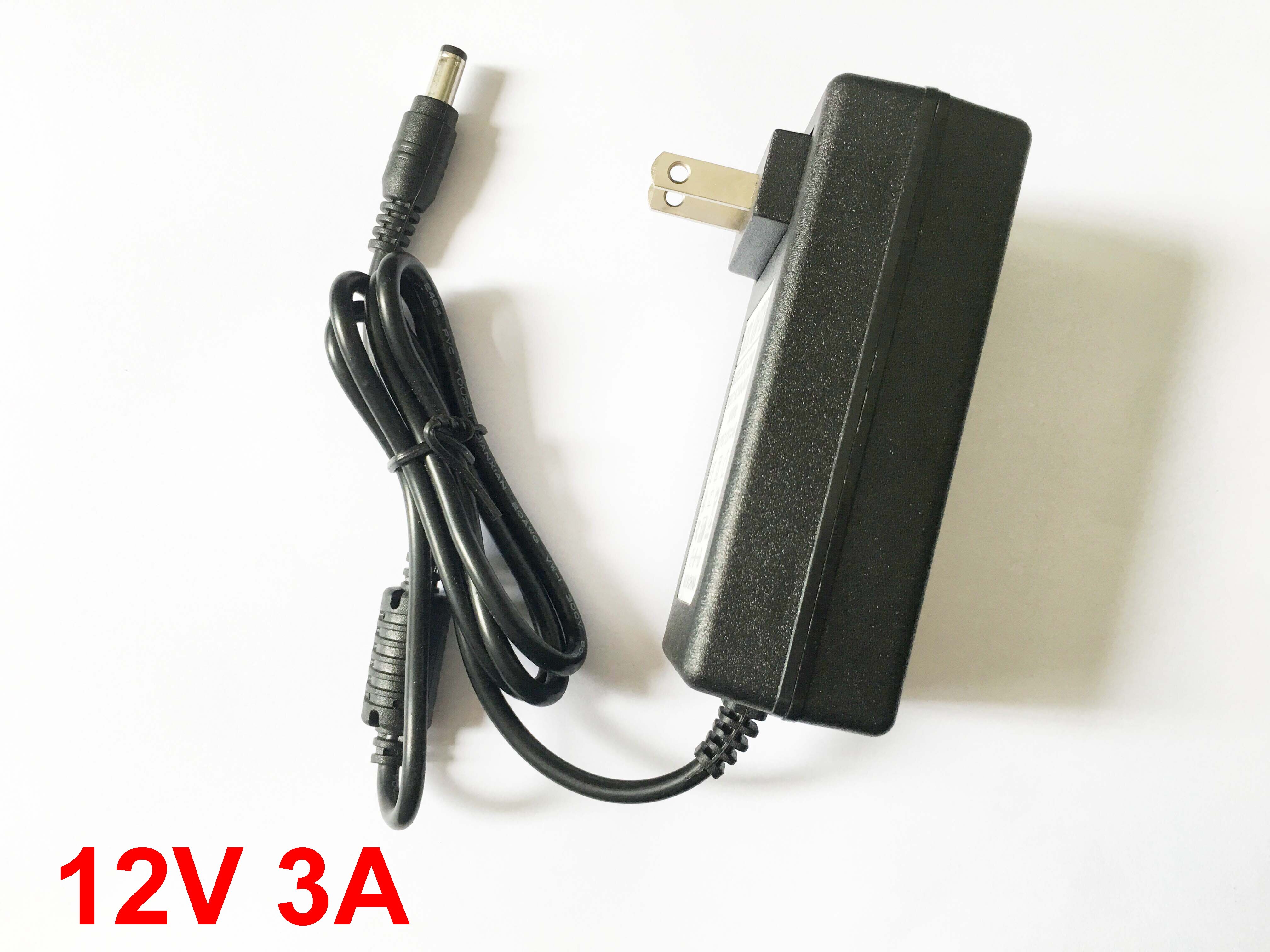 1 pcs 12 V 3A 4A 100 V-240 V Converter Adapter 36 W 48 W Power voeding DC 5.5mm x 2.1mm-2.5mm voor 5050/3528 LED Light
