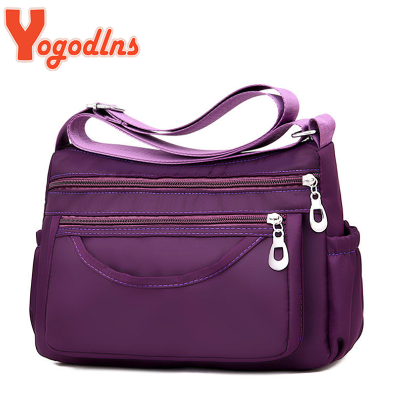 Yogodlns Oxford Women Crossbody Bag Travel Shoulder Bag Casual Handbag Solid Zipper Messenger Bag for Mom Arrivel