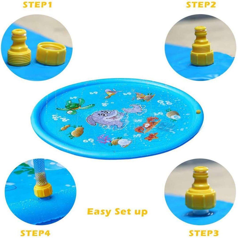 Summer Children'S Play Mat Outdoor Sprinkler Pool Grass Sprinkler Mat Outdoor Sprinkler Thickened Mat