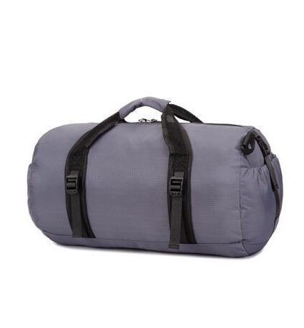 Scione rejse sports taske multifunktionelle rejsetasker til mænd og kvinder sammenfoldelig taske store kapacitet duffel foldetasker: Grå
