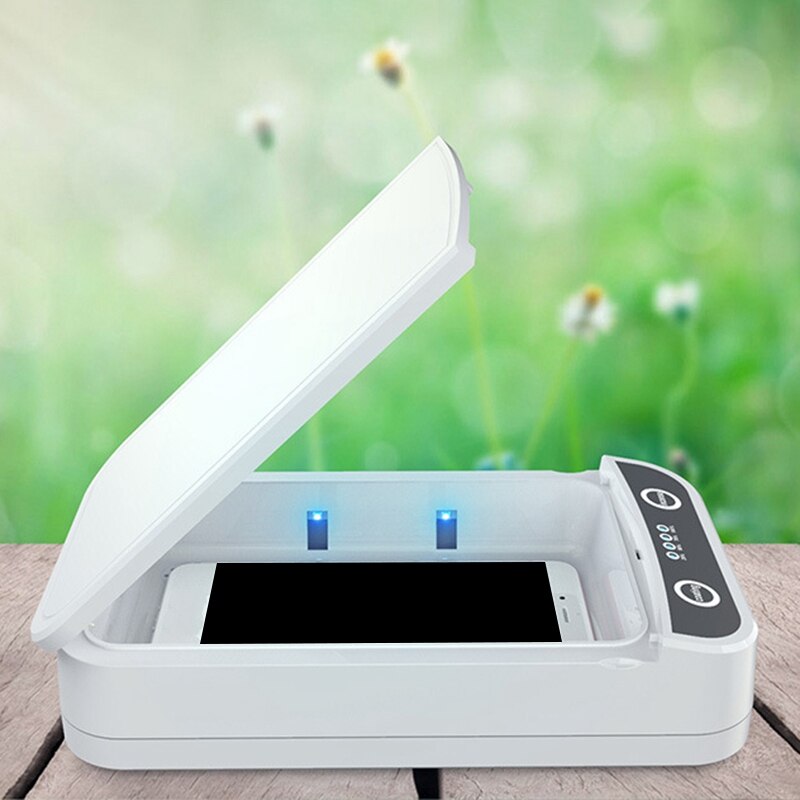 2 in 1 kannettava uv-desinfiointi aromaterapialaatikko antibakteerinen ultraviolettisäteen desinfiointilaite puhelimen korukellolle