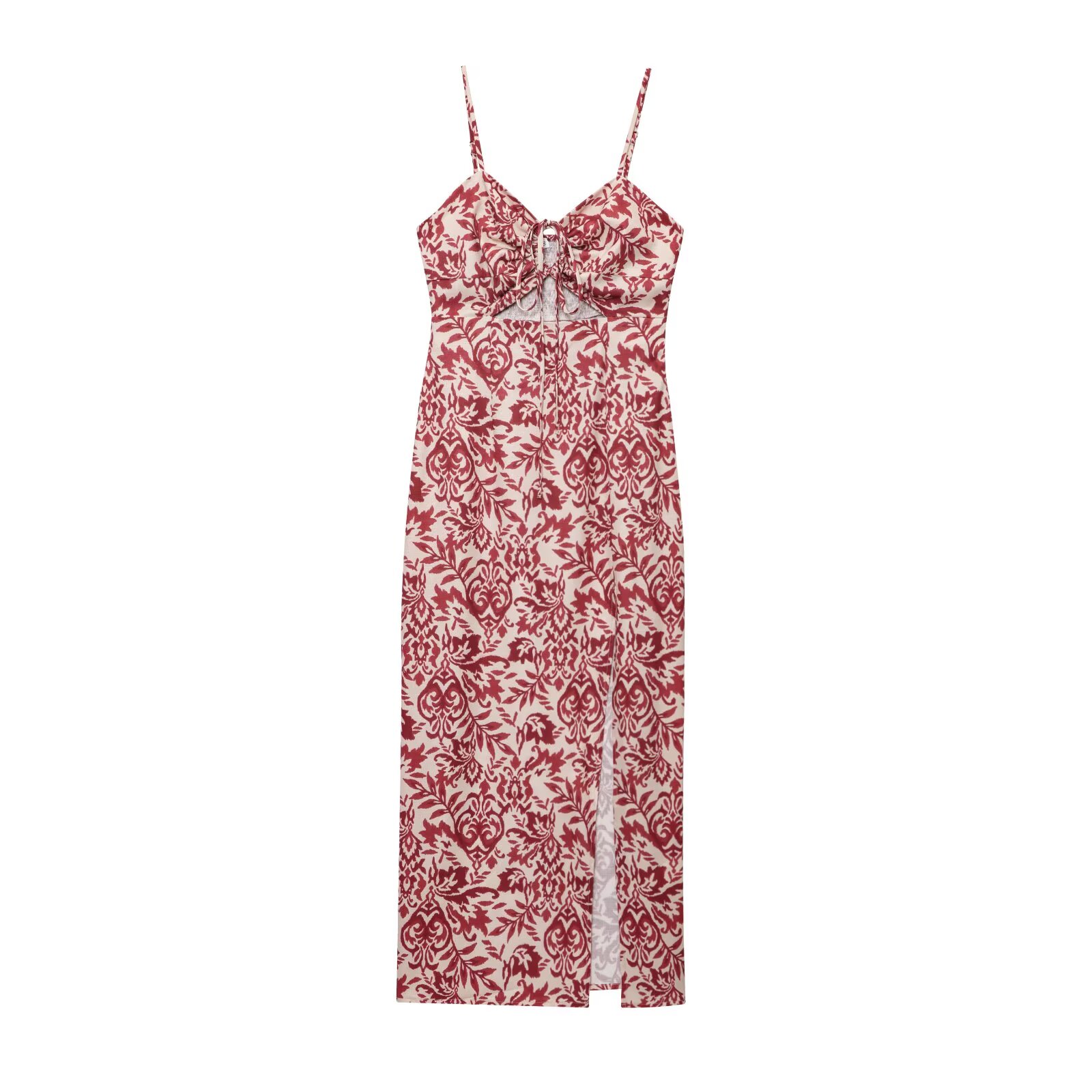 Women's summer dresses, new retro print dress, female education, chic, elegant, thin, long street dress, youth dress, women's clothing: S