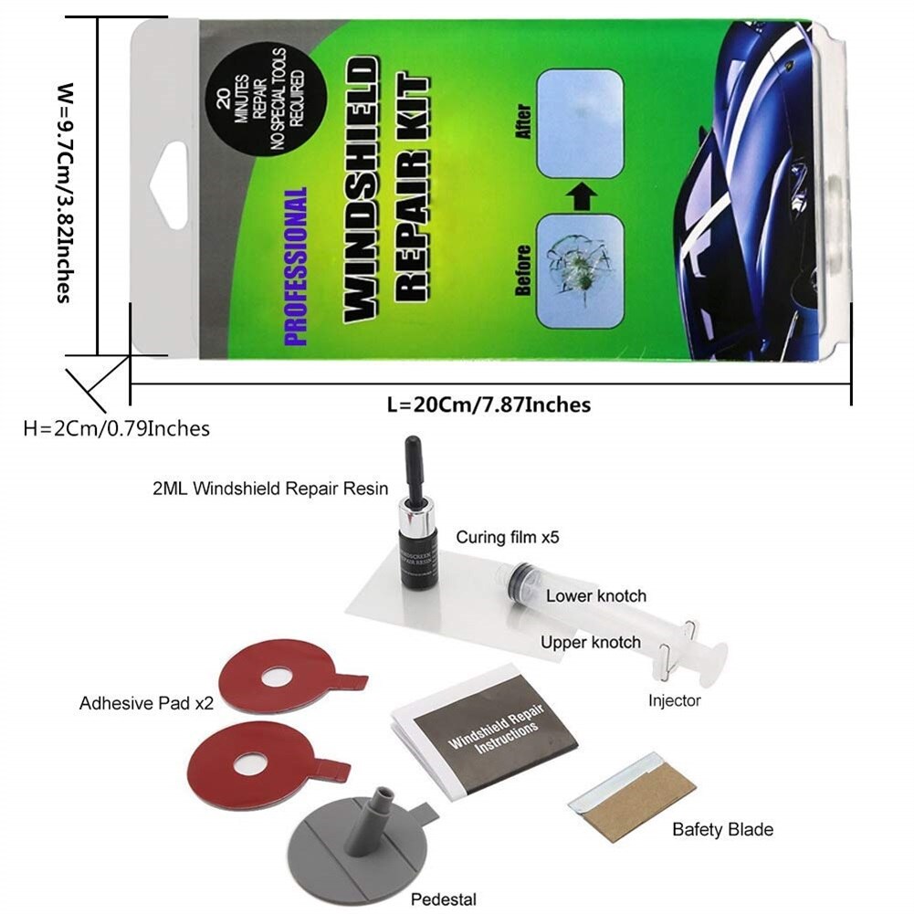 Voorruit Reparatie Kits DIY Autoruit Reparatie Tools Glas Kras Voorruit Crack Herstellen Voor Fix Auto Window Glas Kras