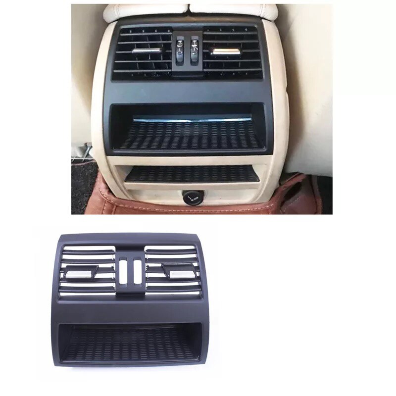 Auto Mitte Rechts Verknüpfungen Hinten Klimaanlage entlüften Grill Steckdose Tafel Abdeckung Für BMW 5 Serie F10 F18 Installation Zubehör: Rückseite 2