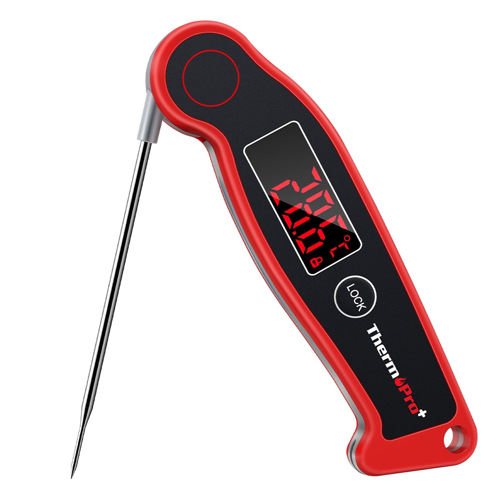 ThermoPro TP19 Waterproof Meat Thermometer Instant Reading 90 Seconds Auto-Off Grill BBQ thermometer With 2in LED Display
