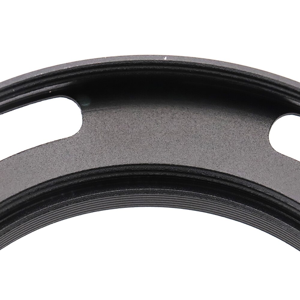 Universele Metalen Schroef-in Geventileerde groothoek Zonnekap Zilver 37/39/40.5/43/46/49/52/55/58mm camera fotografie accessoire