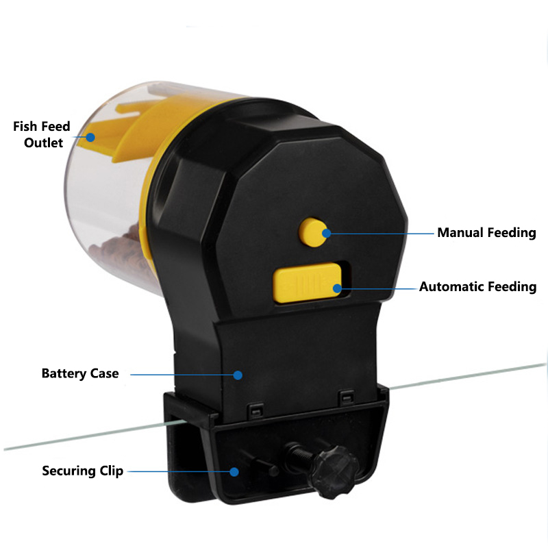 Automatische Fisch Zubringer Batterie Kunststoff Timer Fisch Zubringer Lebensmittel Fütterung Spender Werkzeug Goldfisch Zubringer Aquarium Lieferungen