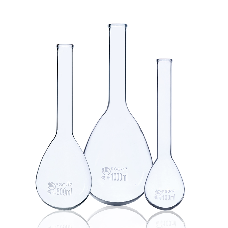 Kjeldahl-frasco de nitrógeno de cuello largo, botella de nitrógeno, vidrio de borosilicato, equipo de laboratorio