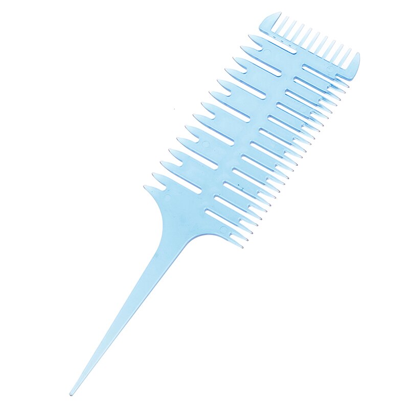 6Colors Easy To Use Weave Weaving Comb Hair Dye Styling Tool Salon Hair Dyeing Comb 3-Way Sectioning Highlight Comb: BL-A