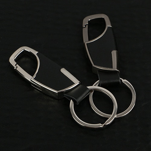 Mænds metal bil nøglering nøglering nøglering ring nøglefob 8 paz