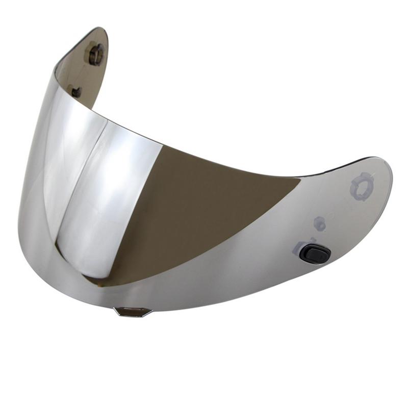 XYJTC Motociclo Visiera for casco, lente for da motocicletta, for occhiali integrale compatibile con HJC CL-16 CL-17 CS-15 CS-R1 CS-R2 FG-15 TR-1 (oro)(Chrome