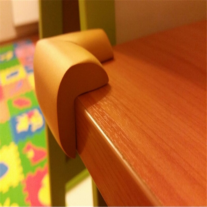 Protectores de esquina y ángulo de mesa de escritorio de espuma con forma de , seguridad para niños y bebés, 10 unids/lote, aTRQ0256