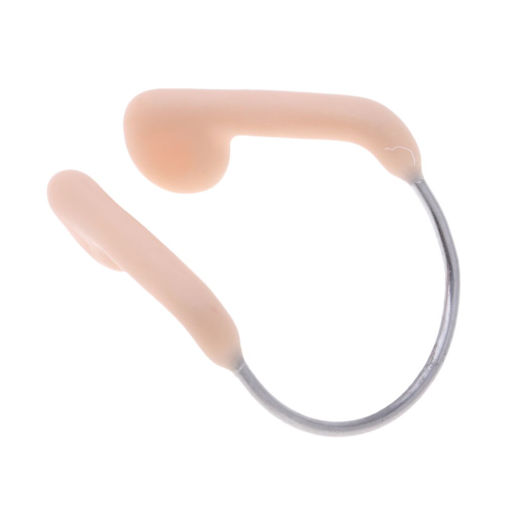 Pince-nez en Gel de silice, accessoires de plongée avec étui Transparent/cadre Mental pour adultes/hommes/femmes, chair