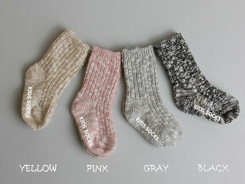 PUDCOCO Kind Baby Junge Mädchen Socken Kleinkind Stricken Warme Starke Nicht-slip Boden Socken