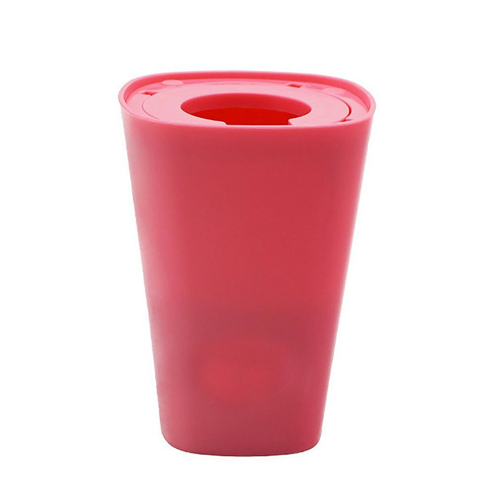 Maceta colgante invertida para jardín, cesta de almacenamiento con rotación de 360 grados, 13x9,5x9,5 cm, novedad: Rosa