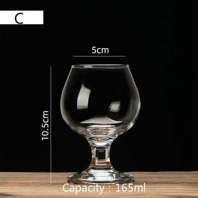 Cognac Brandy Glasstransparent Hoge Capaciteit Beker Rode Wijn Glas Scented Cup Pak Whisky Vodka Bar Restaurant Drinkbeker: C-1PC