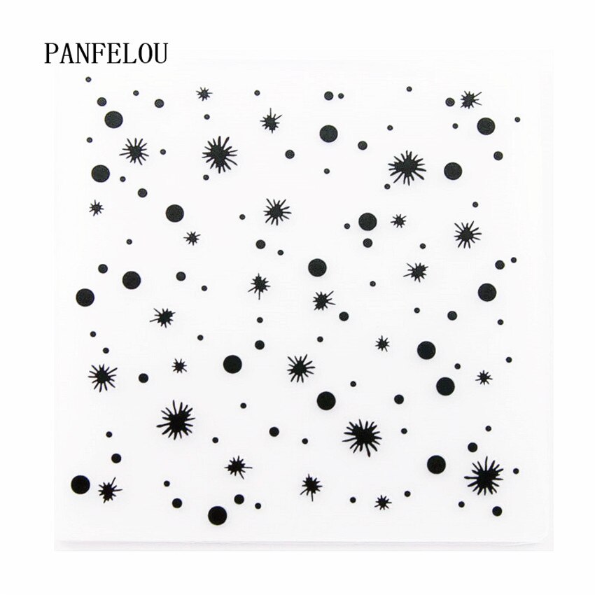 PANFELOU 15x15 sky star Präge ordner Kunststoff Für Scrapbooking DIY Vorlage Fondant Kuchen Fotoalbum Karte, Der