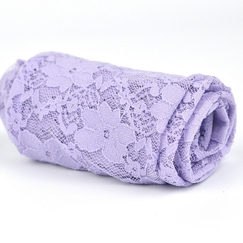 Nyfødt baby pige blonde leggings børn børn bomuld strikket strømpebukser stretch bukser sommer prinsesse: Lilla / 9m