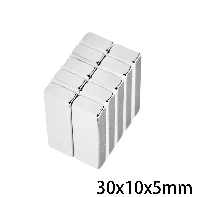 5 ~ 50 Stuks 30X10X5 Zoeken Grote Quadrate Magneet 30 Mm * 10 Mm Krachtige Magneten 30X10X5 Mm Sterke Neodymium Magneten 30*10*5 Mm