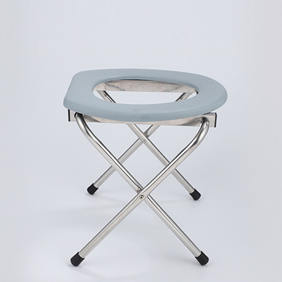 Portable Folding Bedside Potty Chair Commode Seat Bathroom Shower Chair No-slip Feet For Elderly Pregnant Toilet Stool Chairs