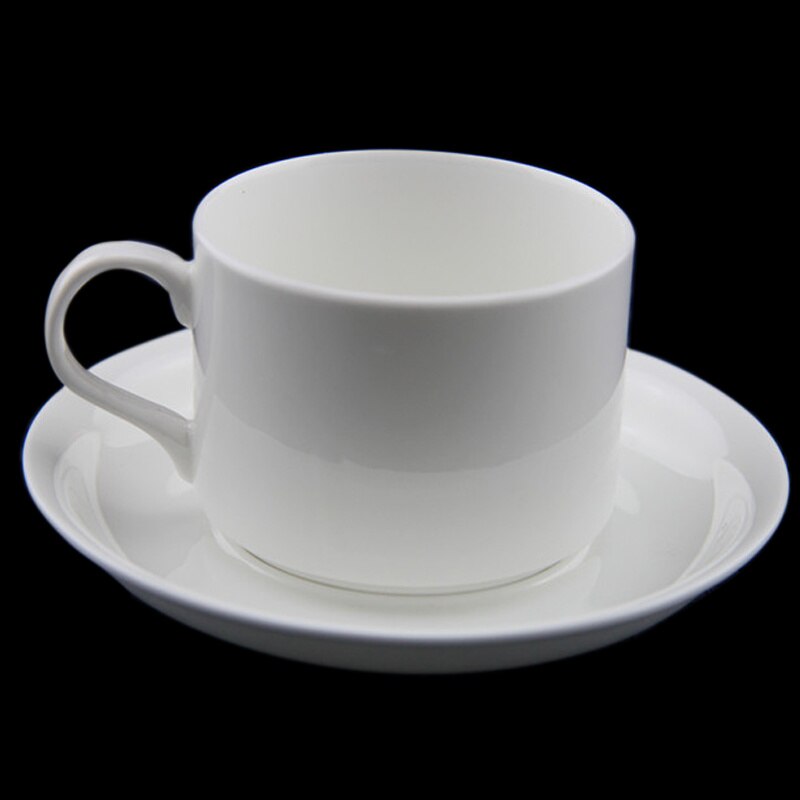 Bone China Coffee Cup Suit Bring Cup Dish Spoon Phnom Penh Silver Edge English-style Afternoon Tea Set Single Product Drink: A