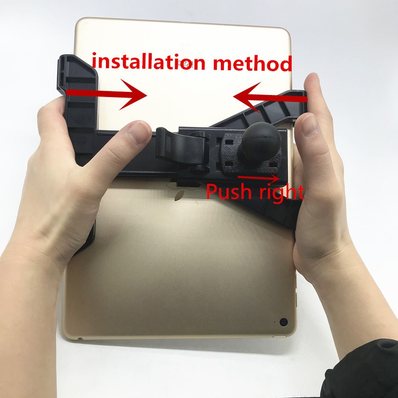 Adjustable tablet cradle holder with 1 inch ball for iPad Air mini 1 2 3 4 and 7-12 inch tablets compatible for ram mounts