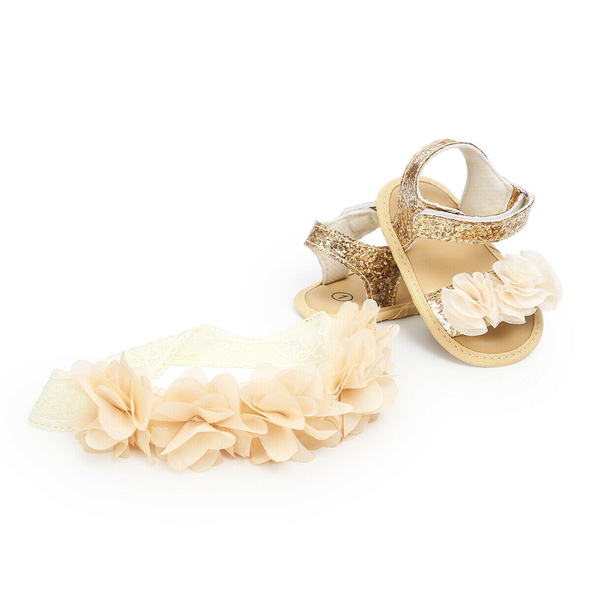 Pudcoco Nette Prinzessin Blumen Baby Mädchen Sandalen Anti-Unterhose Weiche Sohle Schuhe Kleinkind Prewalker Mokassin Baby Erste Sommer Wanderer