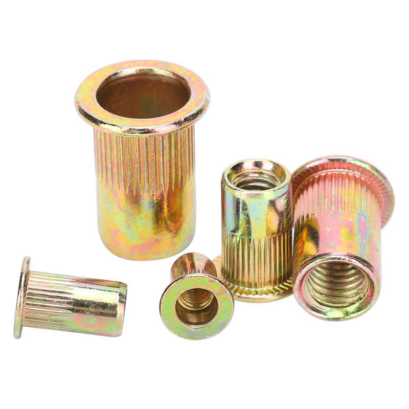 kit threaded inserts Rivet Nut Color‑Plated Zinc Boxed M4/5/6/8/10 Combination Vertical Thread thread repair