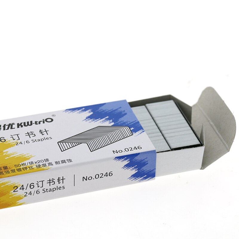 10 Box 1000pcs/Box 24/6 Staples Universal Metal Silver Stapler Pin 12# Paper Stapler Staples Office Binder Stationery