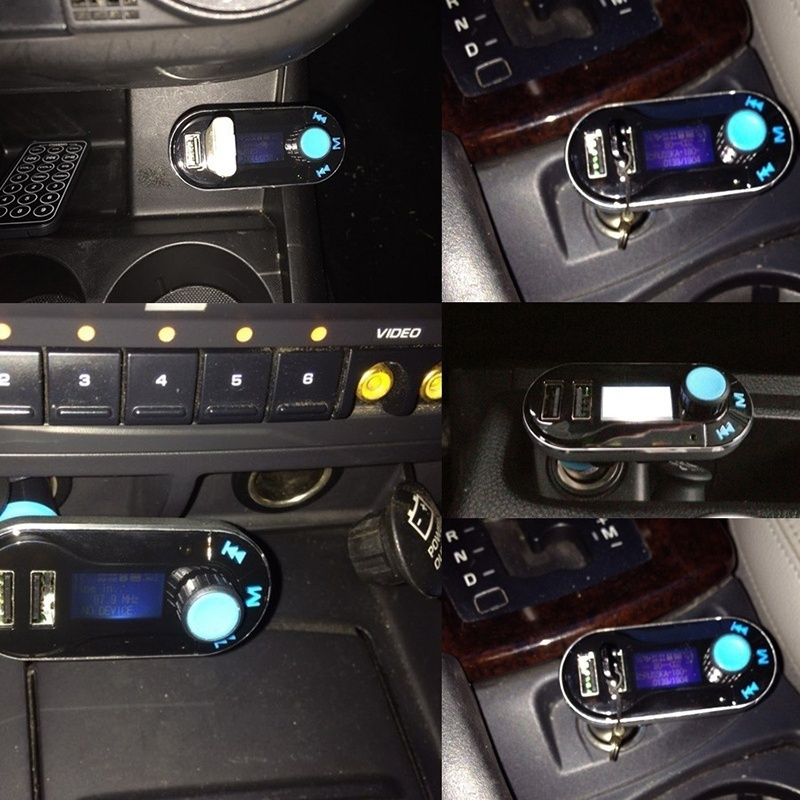 MP3 Player FM Transmitter Bluetooth AUX Audio Music Adapter Hands-free Car Charger