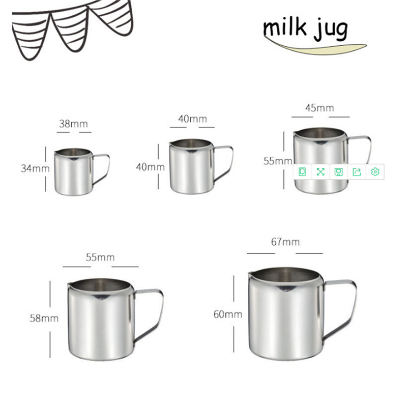 Europese Stijl Bloem Melk Cup Multi-Standaard Rvs Koffiezetapparaat Sumas Melk Cup Melk Tank Melk Pot Coffe gereedschap